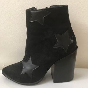 Nasty Gal Black Star Bootie